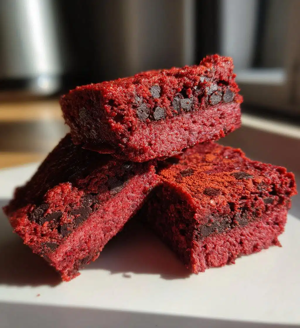 red velvet bars vegan gluten free - detail 1