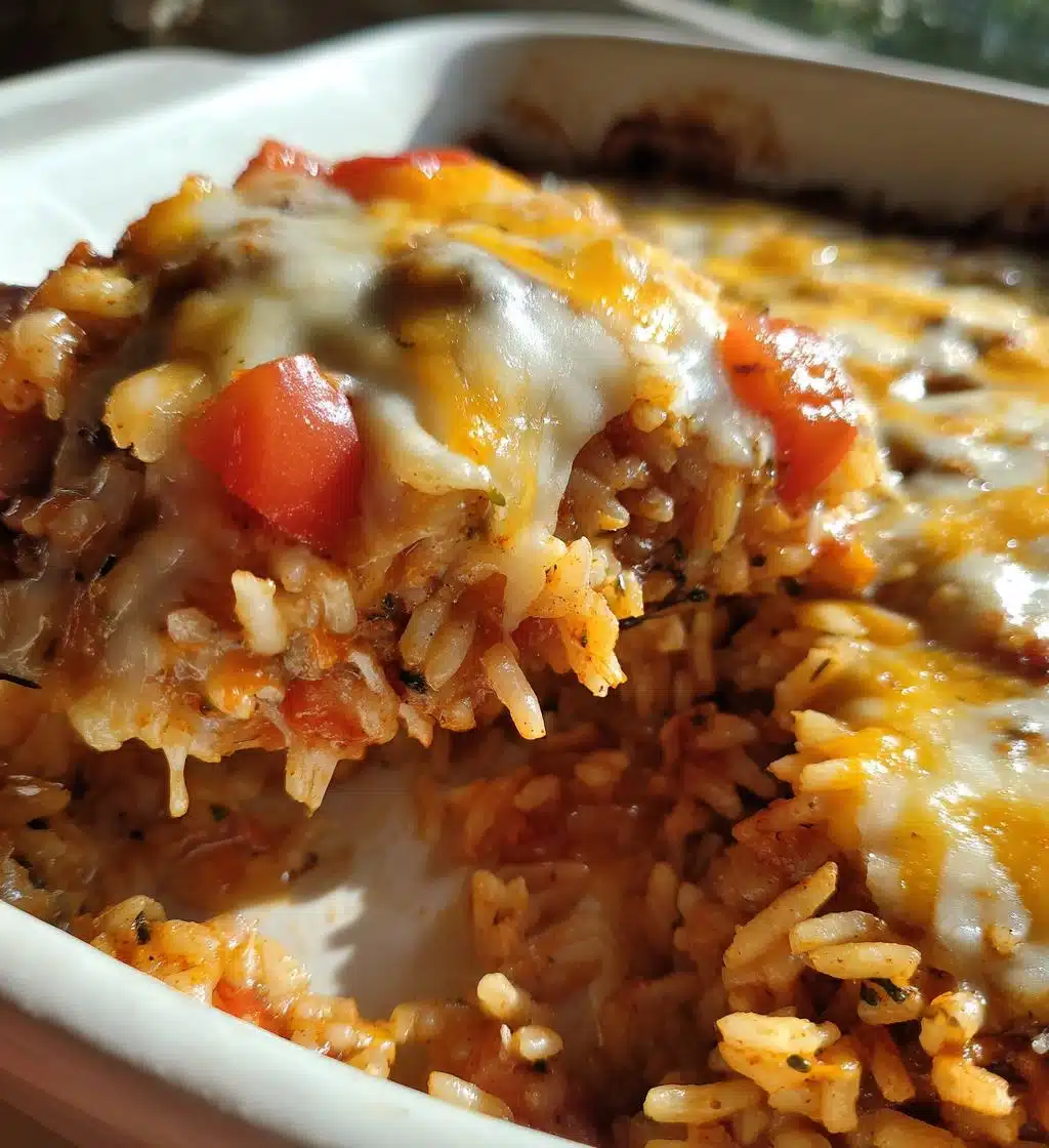 rice and bean casserole - detail 1