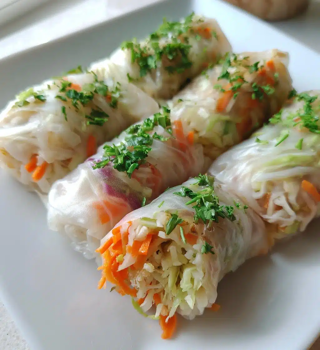 rice paper dumplings - detail 1