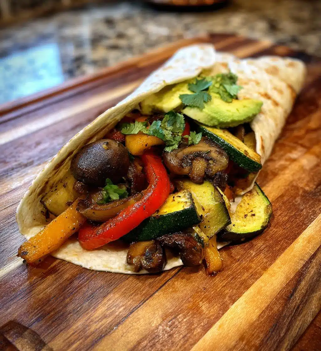 roasted vegetable fajitas