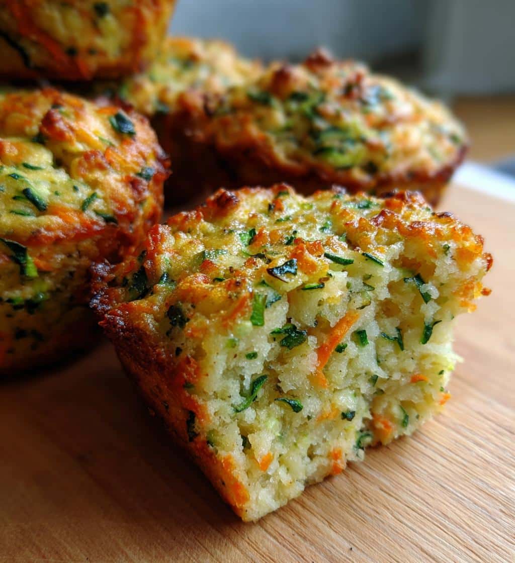 savory vegetable muffins - detail 1