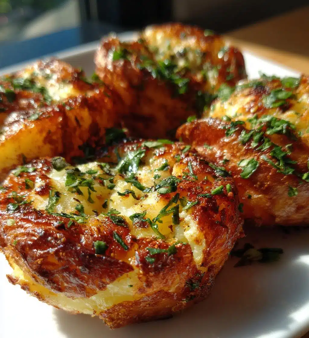 smashed potatoes - detail 1