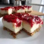 strawberry coconut cheesecake bars vegan