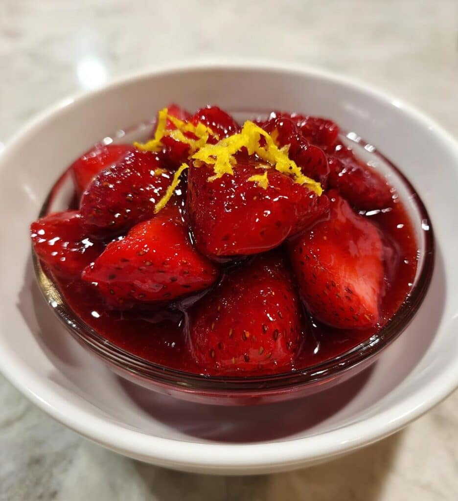 strawberry compote sauce