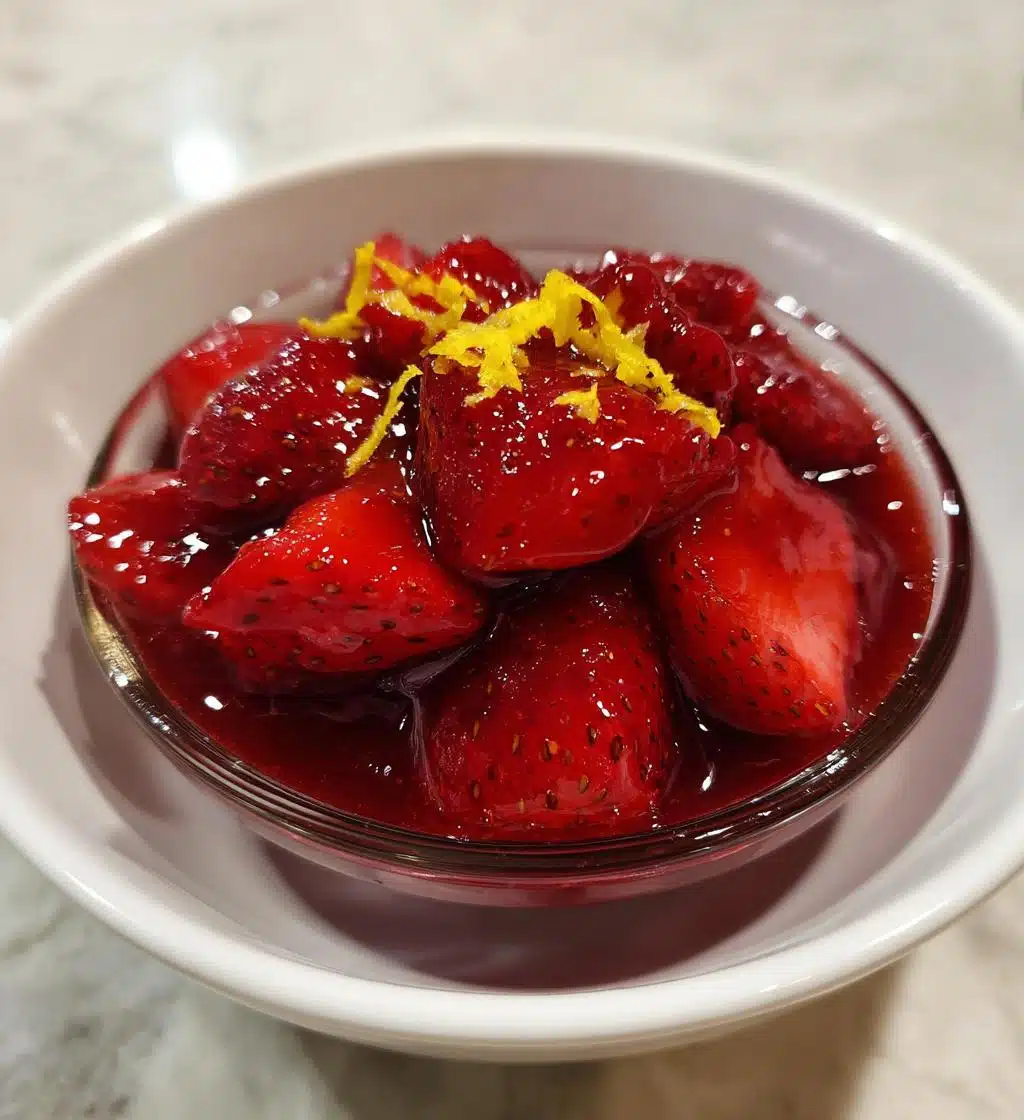 strawberry compote sauce