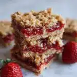 strawberry crumb bars vegan gluten free