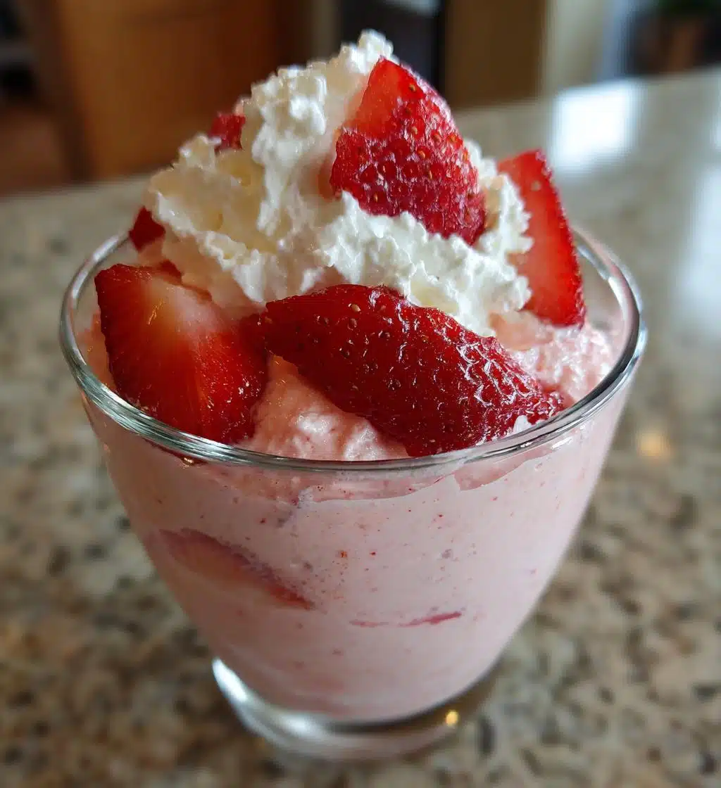 strawberry mousse - detail 1