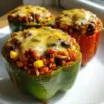 stuffed bell peppers vegetarian recipe