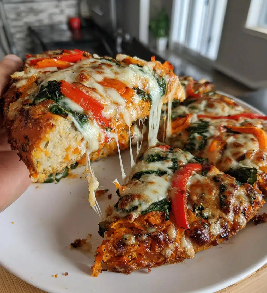 sweet potato pizza crust - detail 1