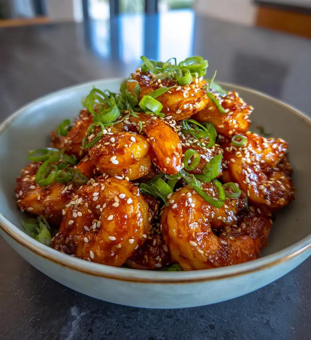 sweet spicy gochujang shrimp recipe - detail 1