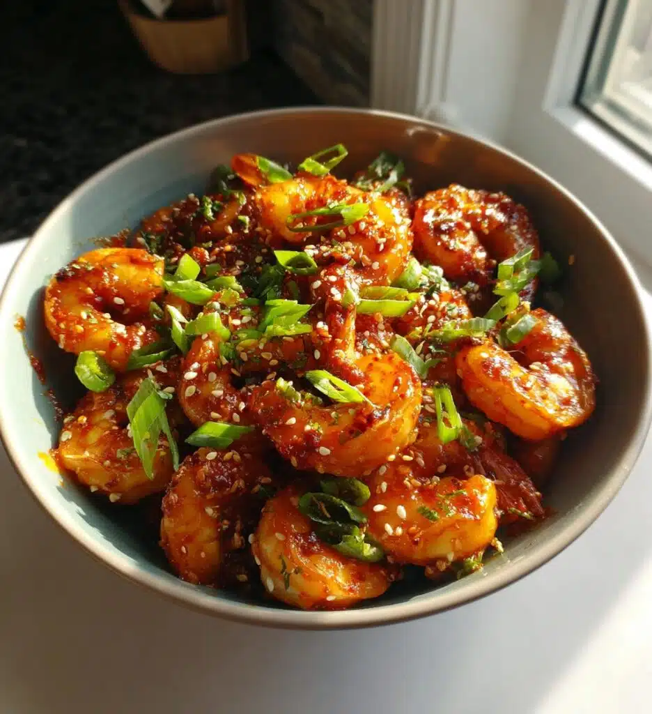 sweet spicy gochujang shrimp recipe