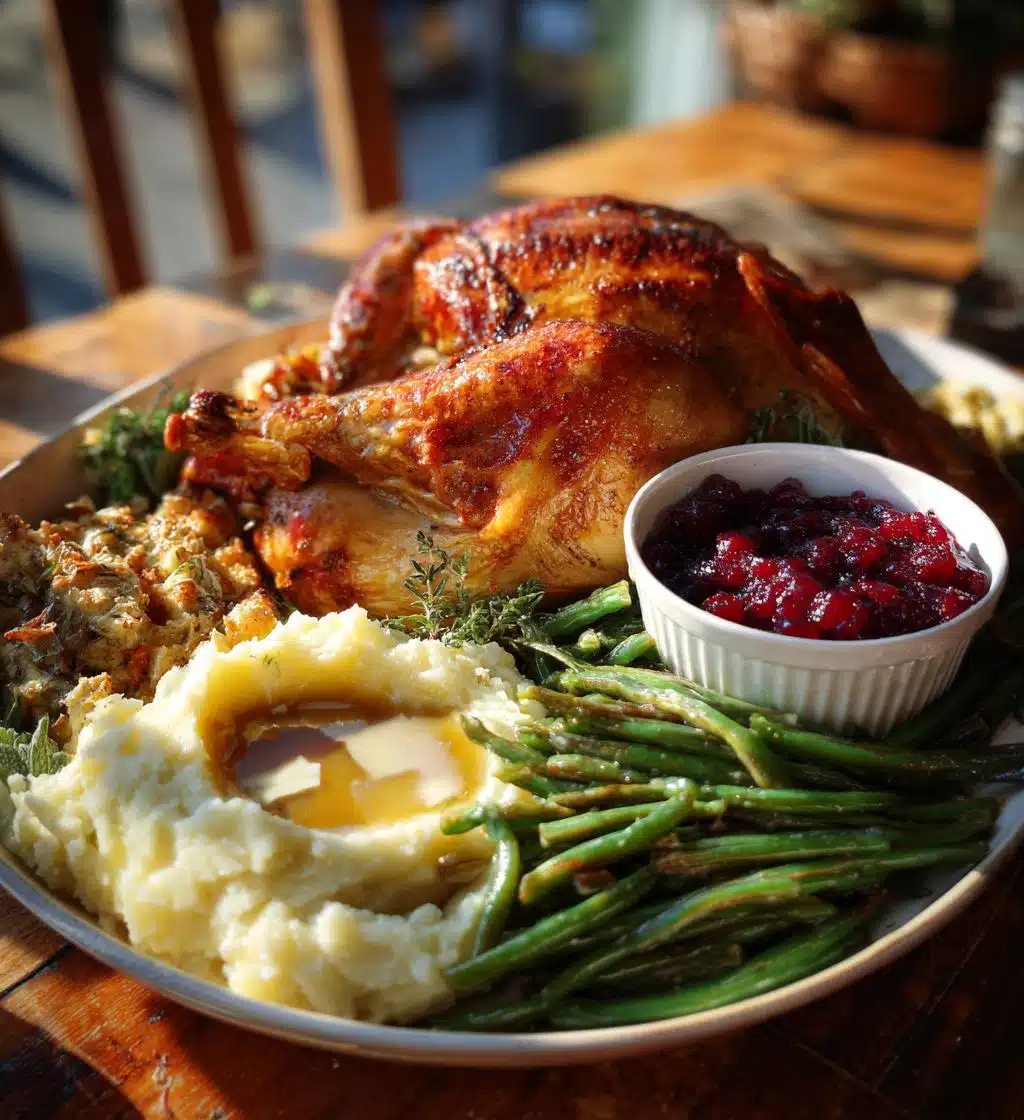 thanksgiving food table display - detail 1