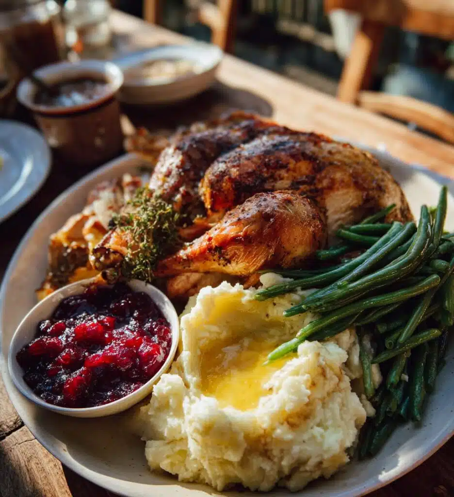 thanksgiving food table display
