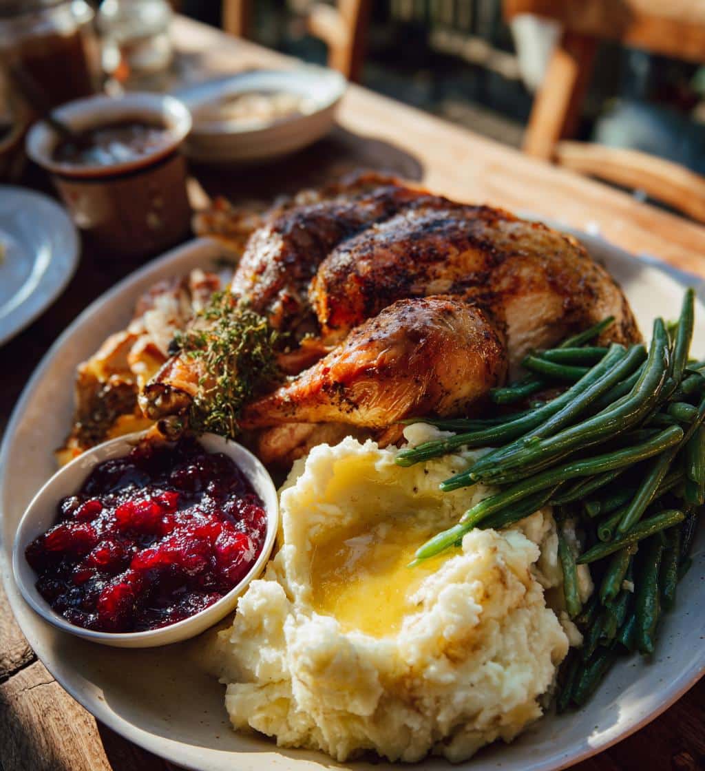 thanksgiving food table display