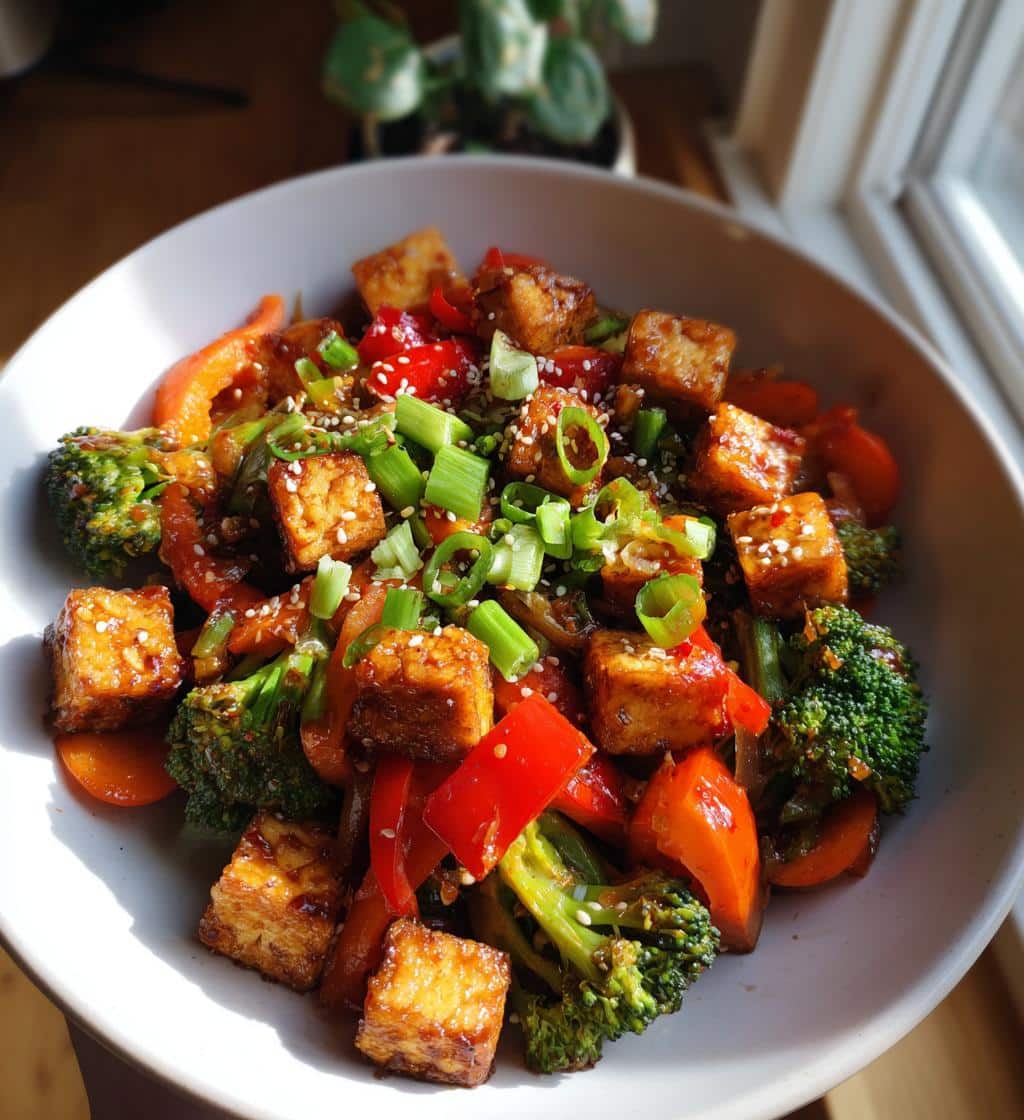 tofu stir fry - detail 1