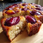 upside down plum cake