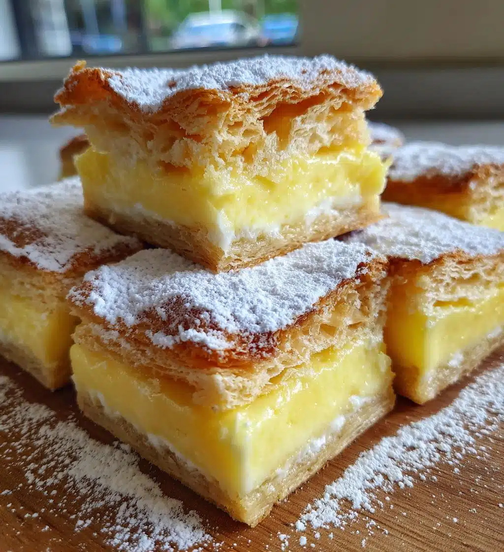 vanilla custard cream squares recipe