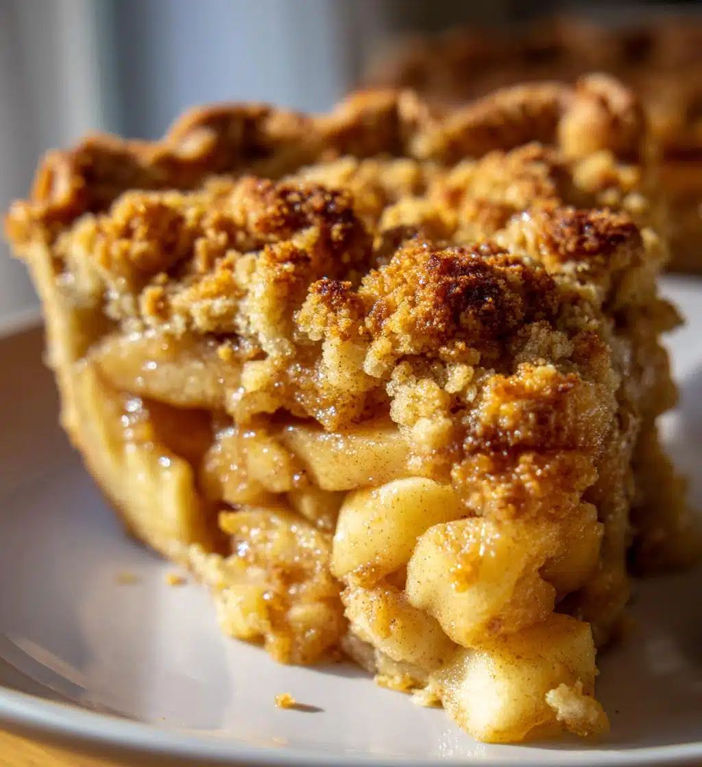vegan apple pie streusel gluten free - detail 1