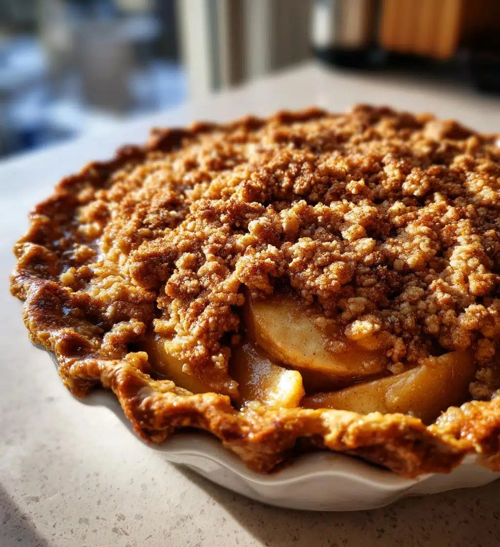 vegan apple pie streusel gluten free