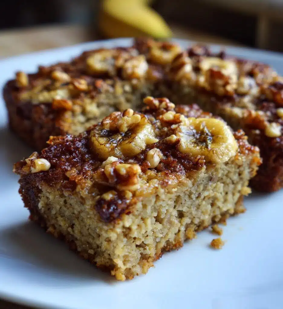 vegan baked banana oatmeal
