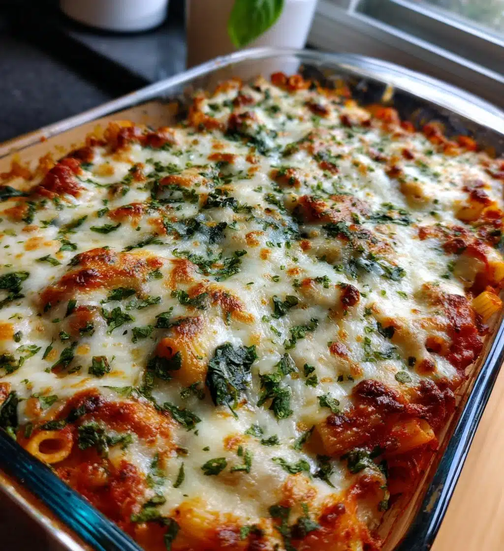 vegan baked ziti - detail 1