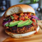 vegan black bean burger
