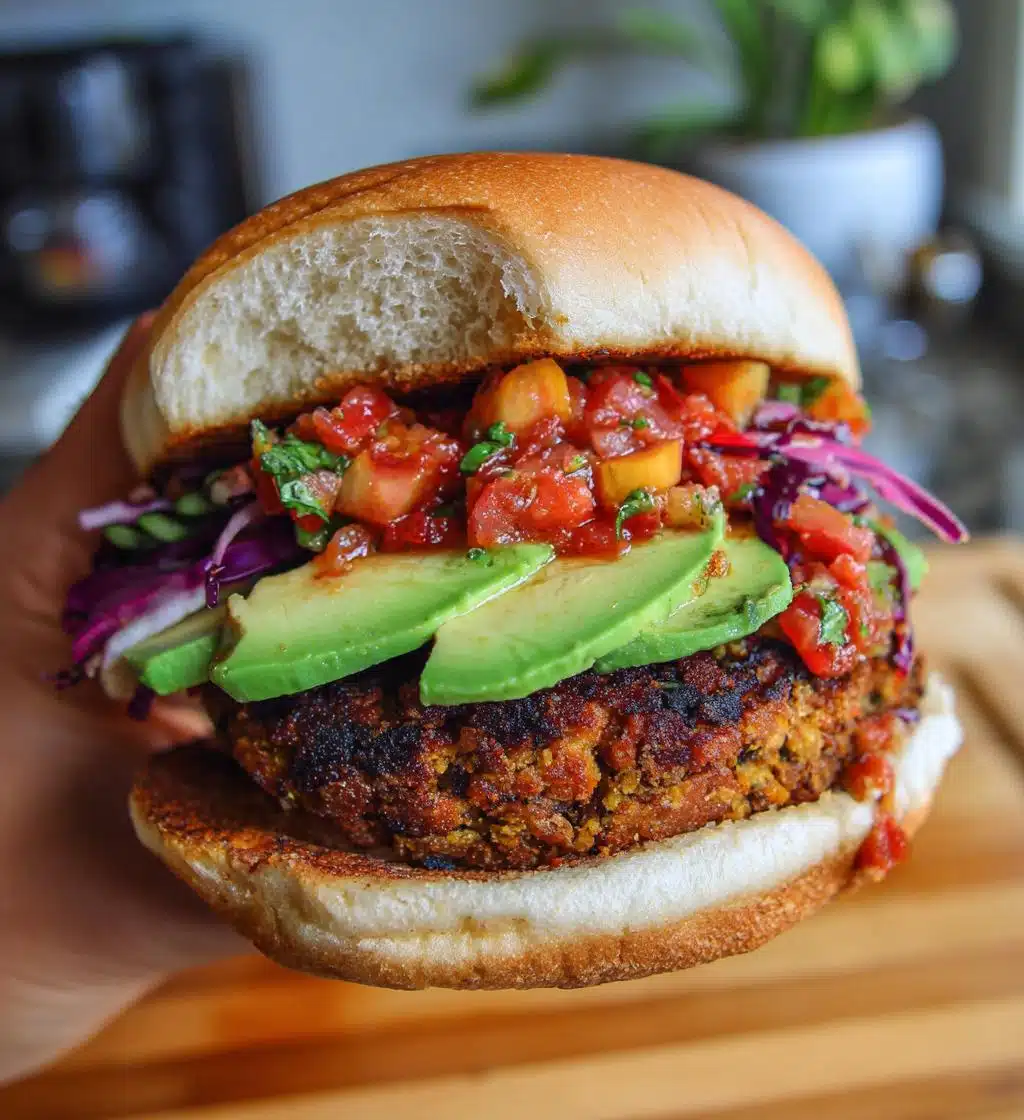 vegan black bean burger