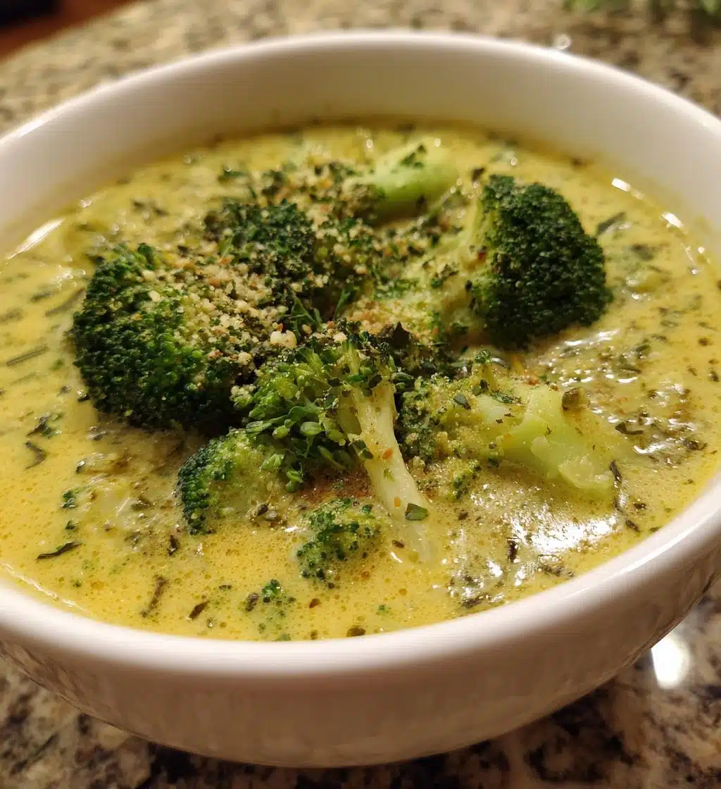 vegan broccoli cheese soup