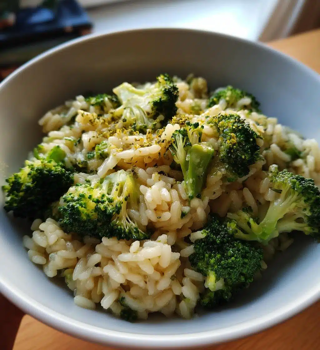 vegan broccoli risotto
