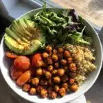 vegan buddha bowl roasted chickpeas