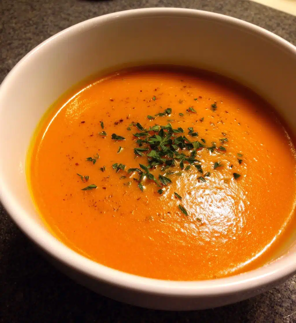 vegan carrot soup - detail 1