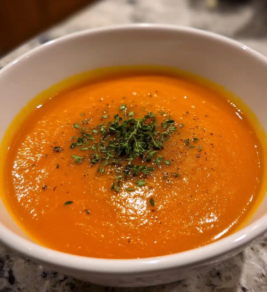 vegan carrot soup