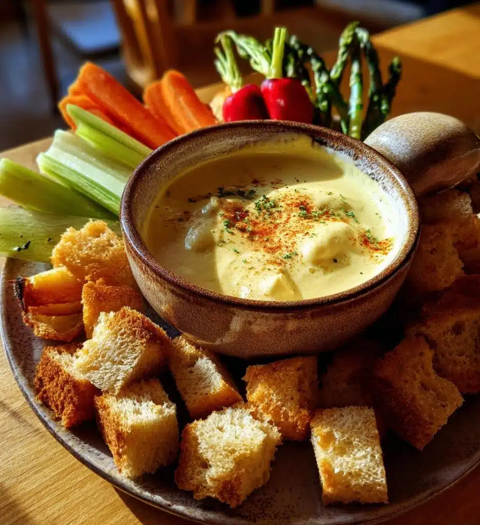 vegan cheese fondue