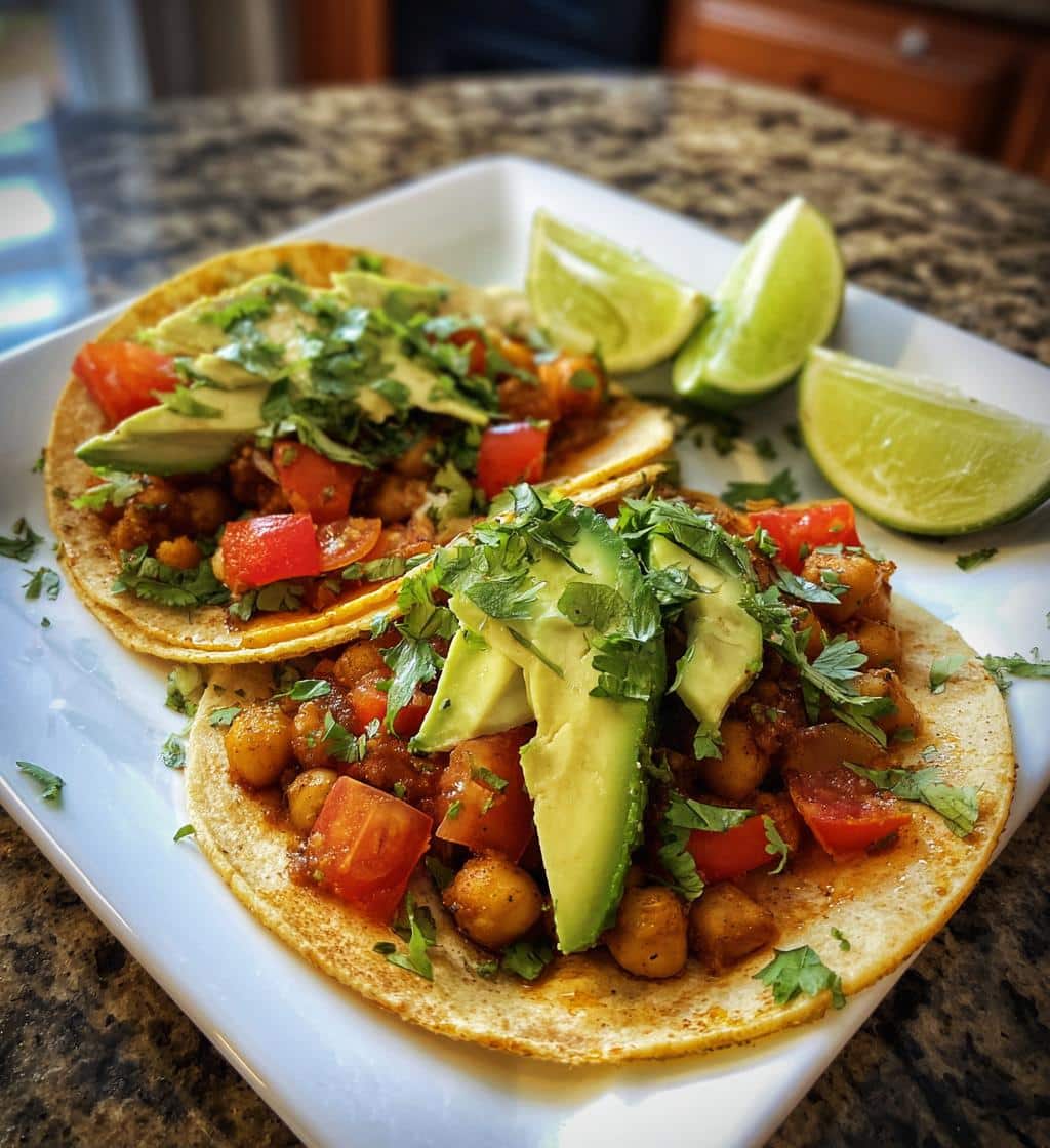 vegan chickpea tacos gluten free recipe - detail 1