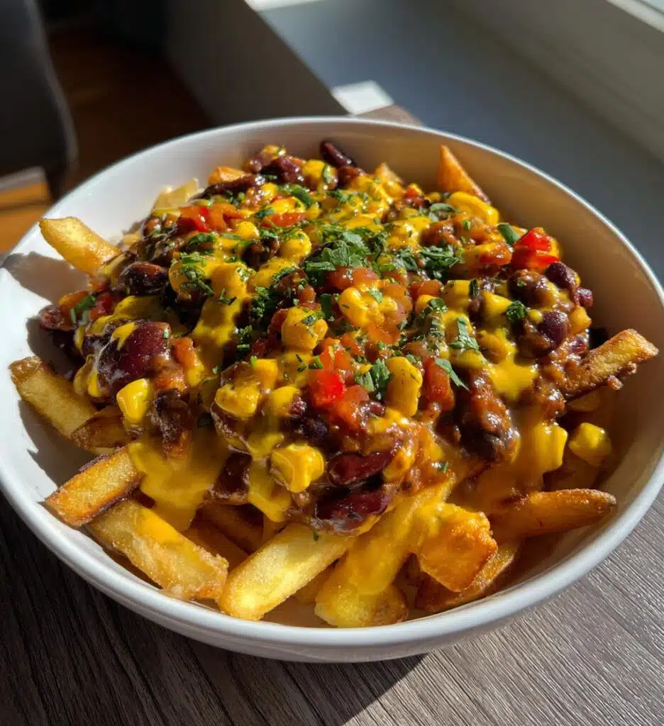 vegan chili cheese fries