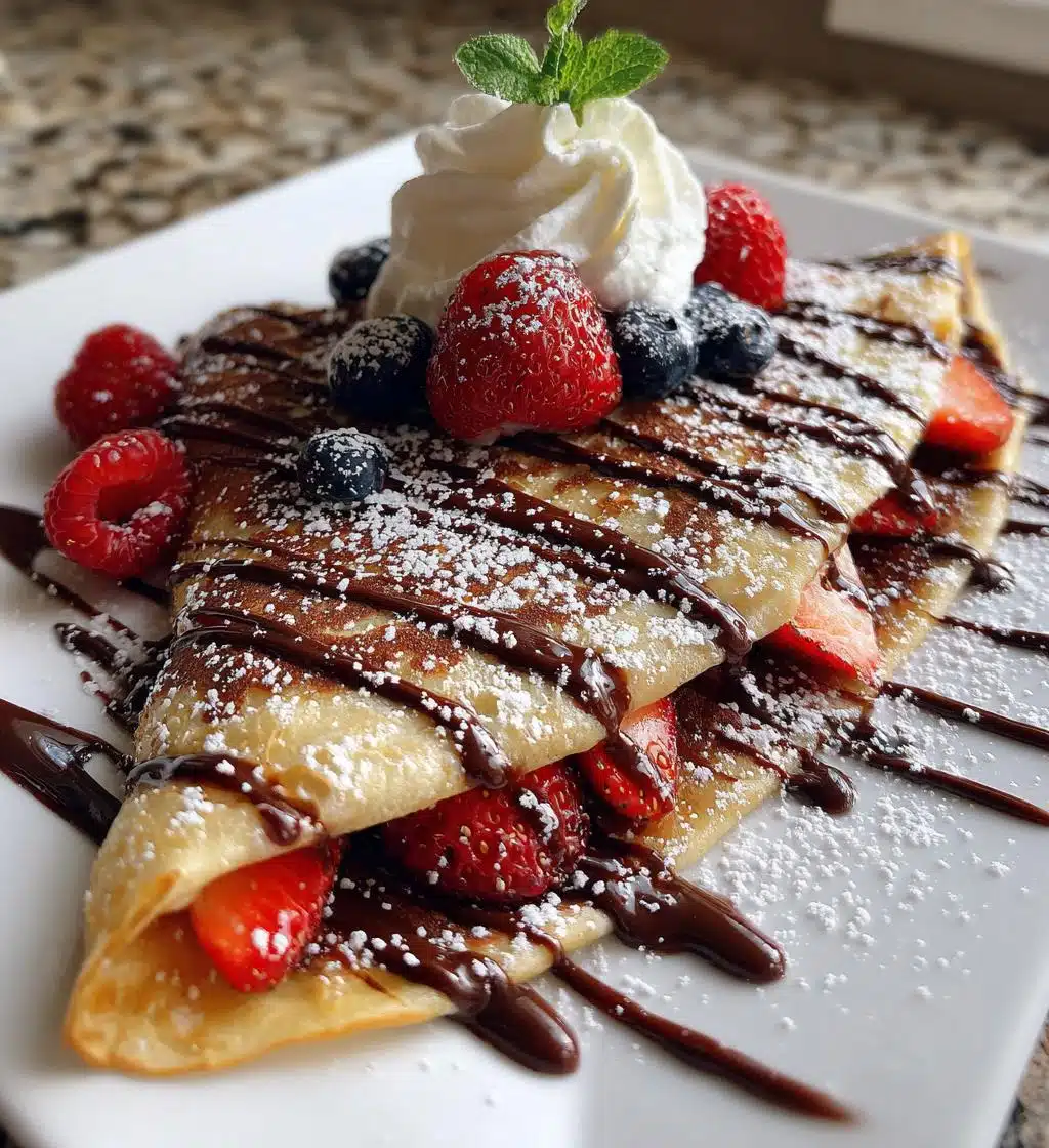 vegan chocolate crepes - detail 1