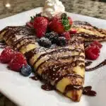 vegan chocolate crepes