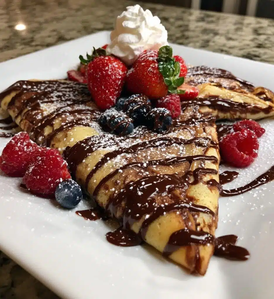 vegan chocolate crepes