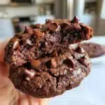 vegan chocolate fudge cookies
