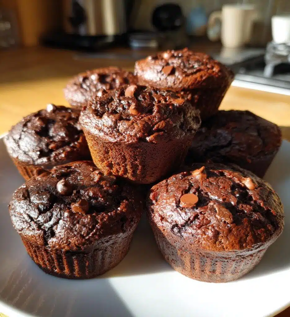 vegan chocolate muffins