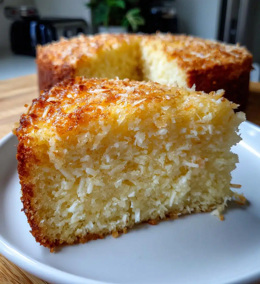 vegan coconut cake - detail 1
