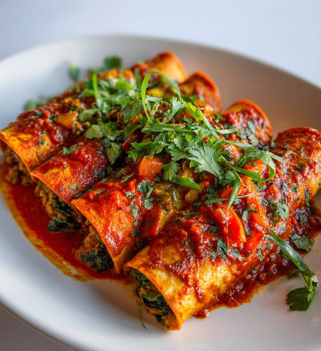 vegan enchiladas lentils gluten free - detail 1