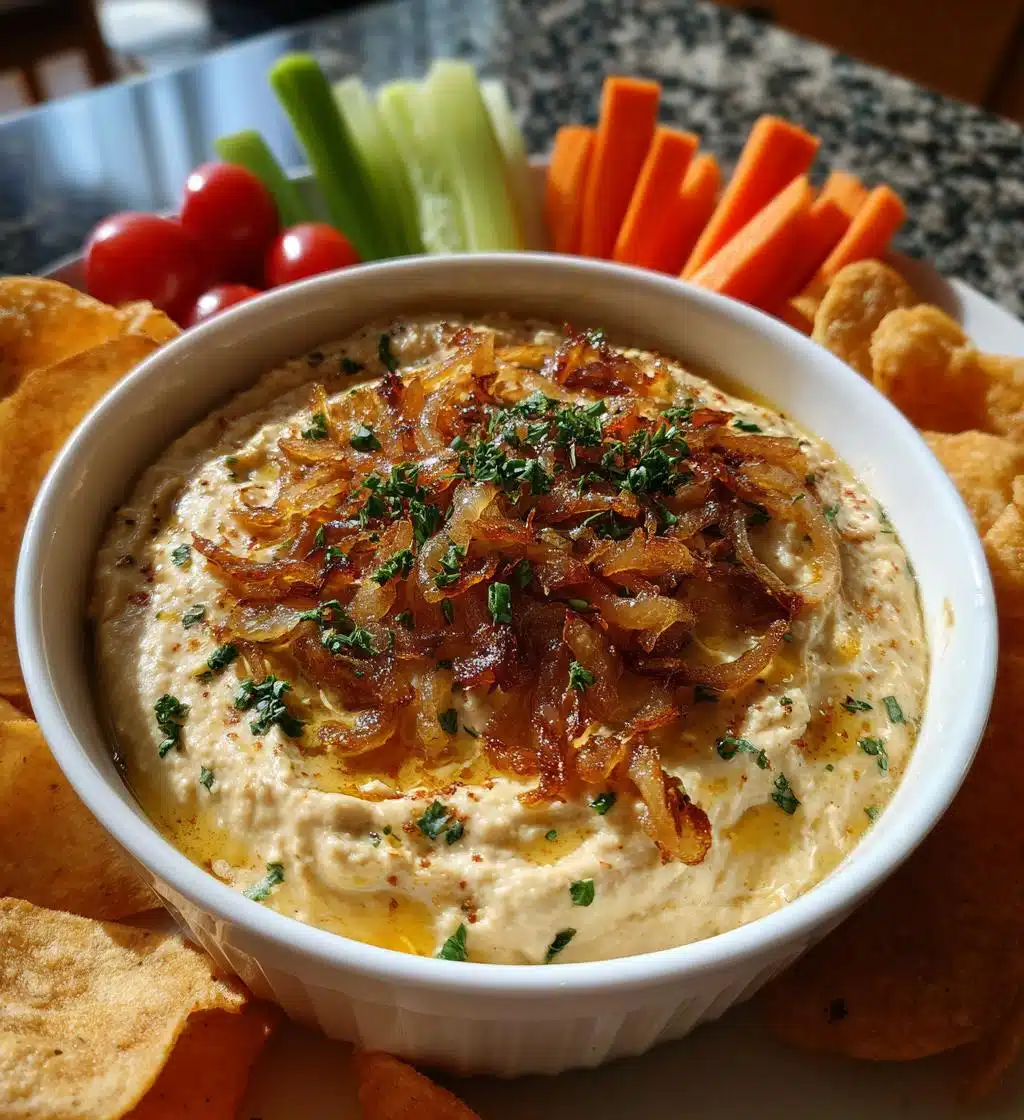 vegan french onion dip - detail 1