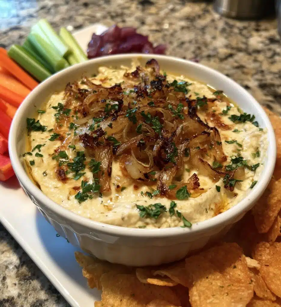 vegan french onion dip