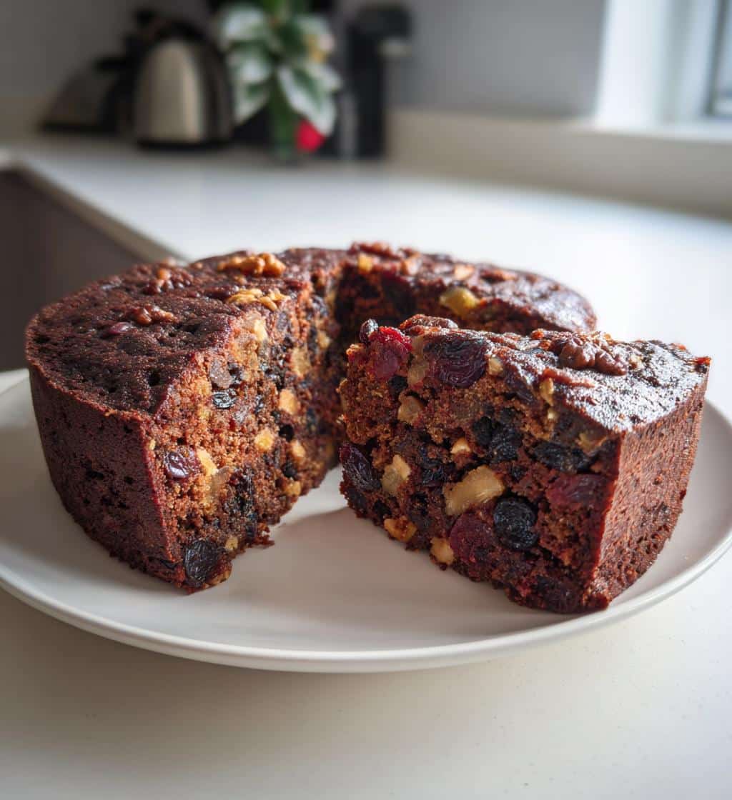 vegan fruit cake chocolate gluten free - detail 1