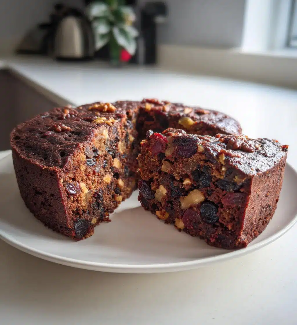 vegan fruit cake chocolate gluten free - detail 1