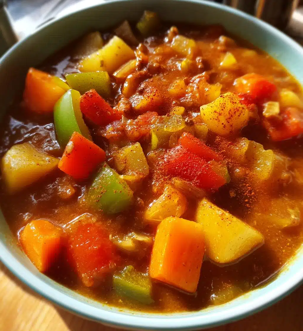 vegan hungarian goulash - detail 1