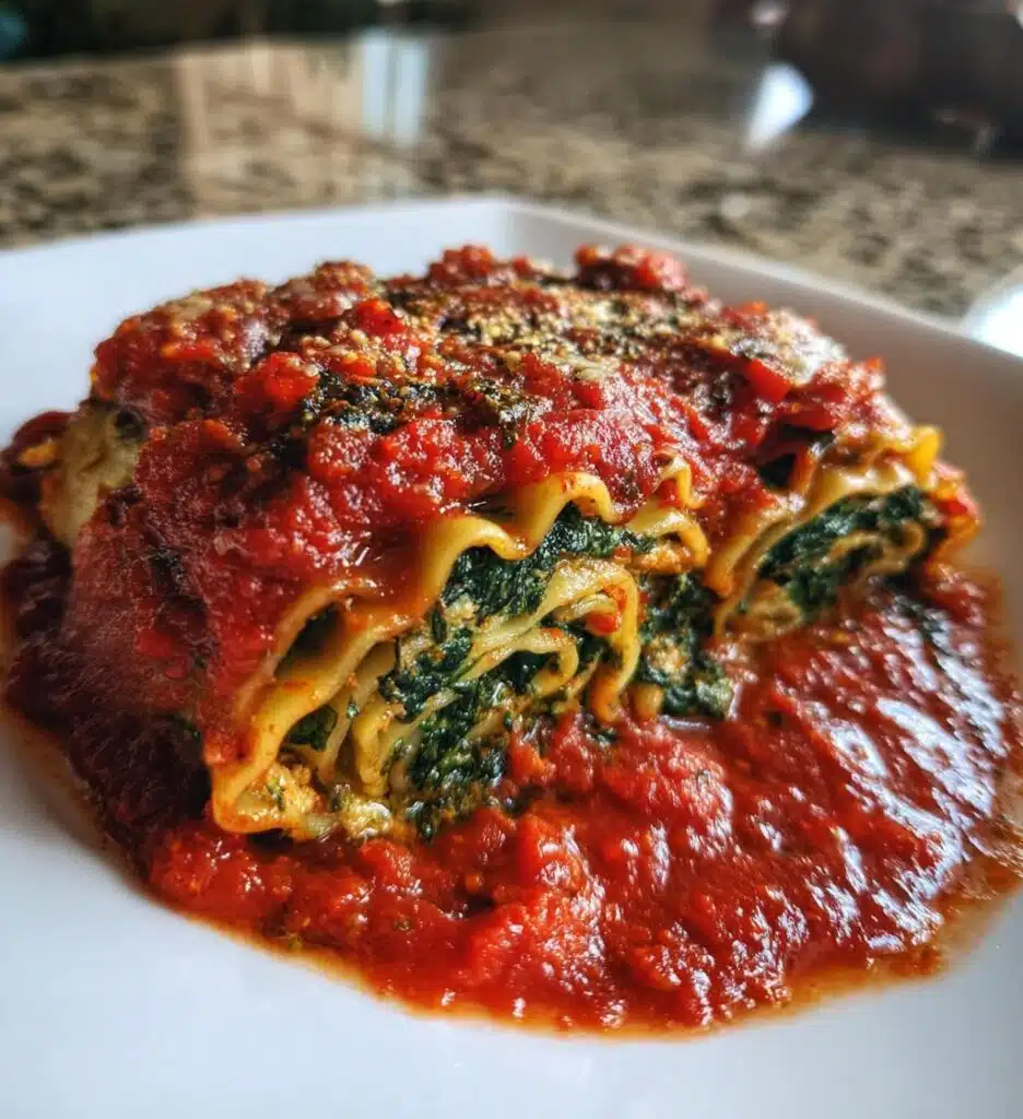 vegan lasagna roll ups