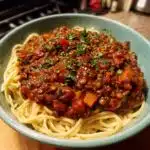 vegan lentil bolognese