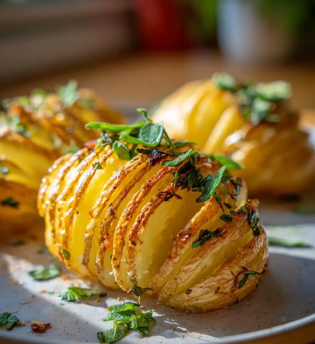 vegan lunch bowl hasselback potatoes - detail 1